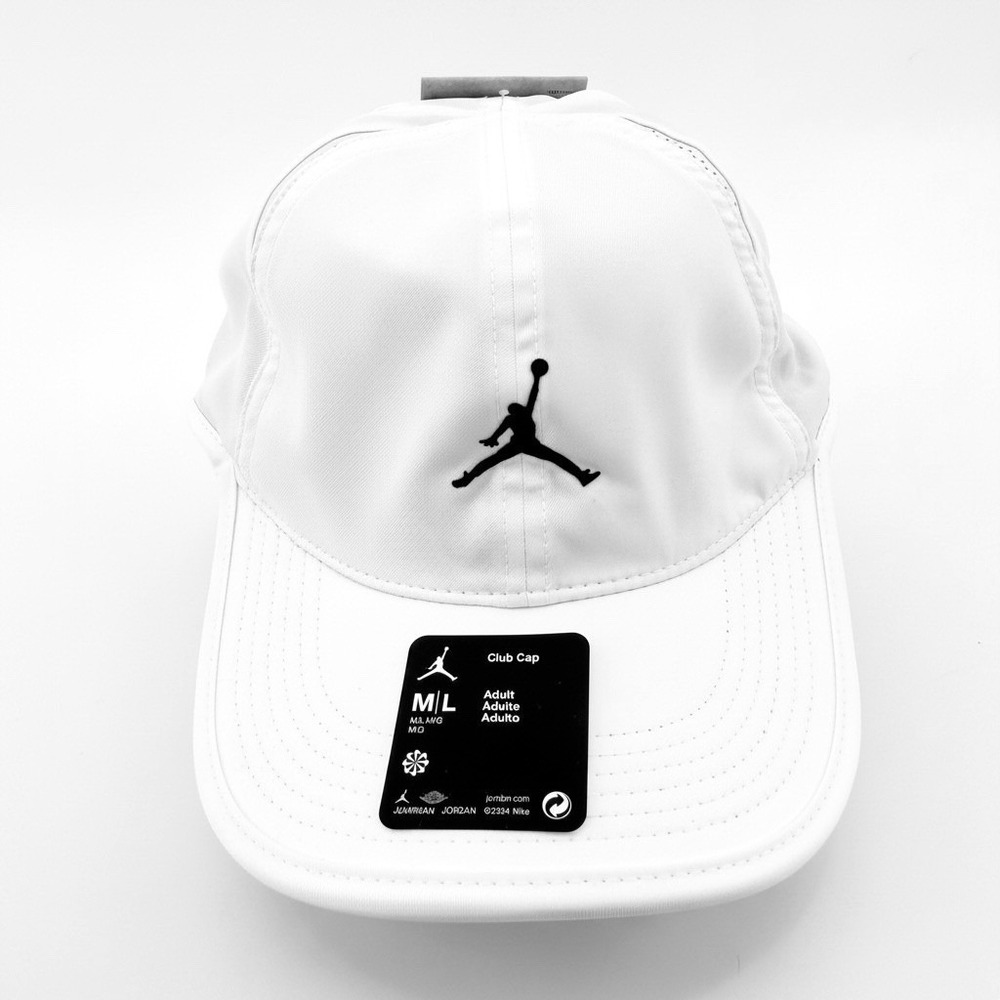 Nike Air Jordan Club‎ Unstructured Adjustable Cap Hat White Size M/L FN4675-100
